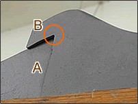 一文字唐草をつける時に問題が起きると考える例